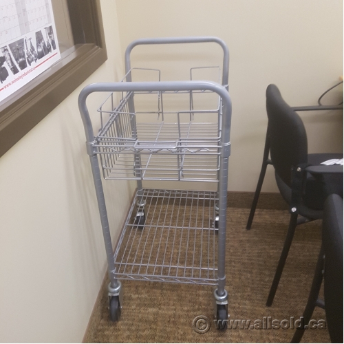 Rolling Mail File Cart w/ Collapsible Sides Allsold.ca Buy & Sell Used Office Furniture Calgary